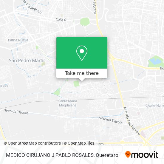 MEDICO CIRUJANO J PABLO ROSALES map