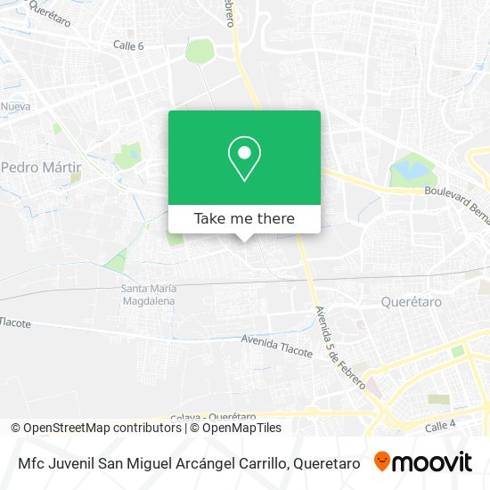 Mfc Juvenil San Miguel Arcángel Carrillo map