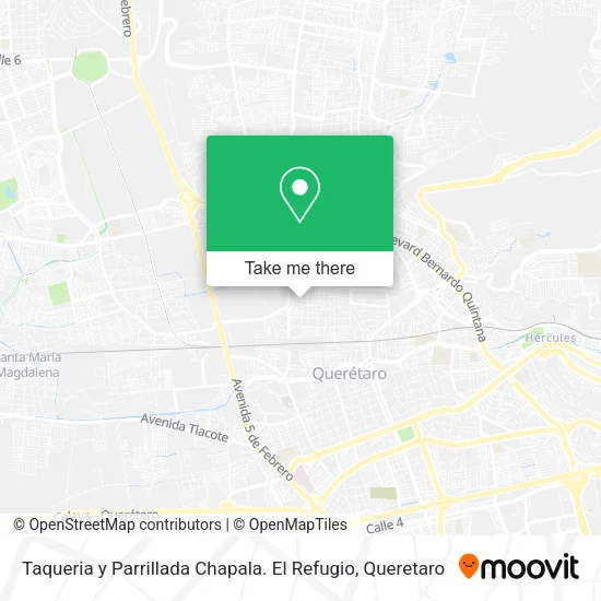 Taqueria y Parrillada Chapala. El Refugio map