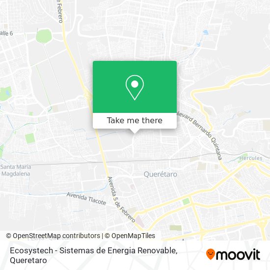 Mapa de Ecosystech - Sistemas de Energia Renovable
