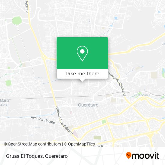 Gruas El Toques map