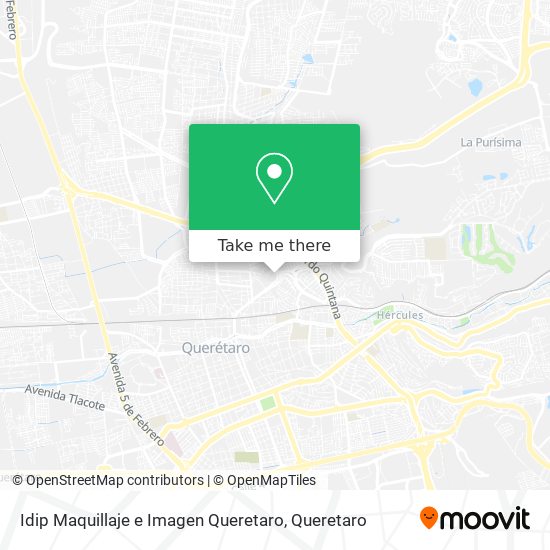 Idip Maquillaje e Imagen Queretaro map