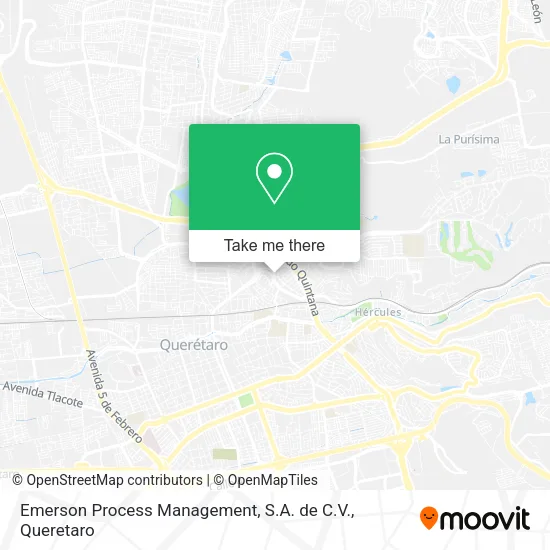 Emerson Process Management, S.A. de C.V. map