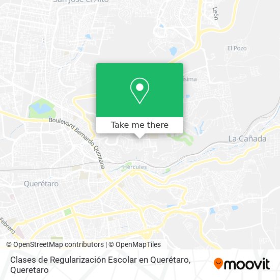 Mapa de Clases de Regularización Escolar en Querétaro