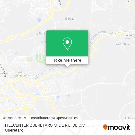 FILECENTER QUERÉTARO, S. DE R.L. DE C.V. map