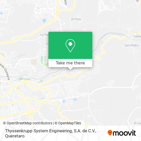 Mapa de Thyssenkrupp System Engineering, S.A. de C.V.