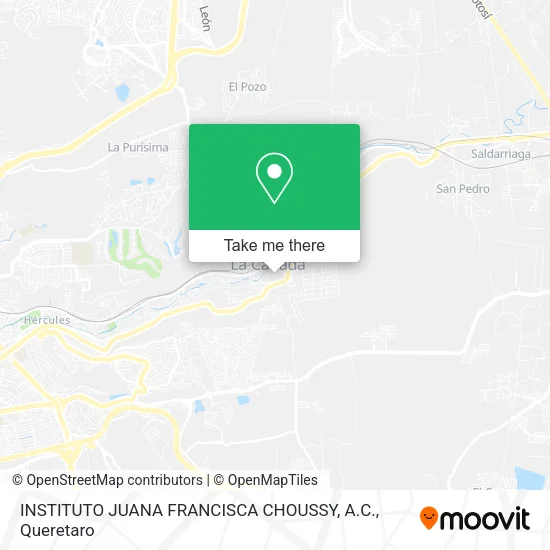 Mapa de INSTITUTO JUANA FRANCISCA CHOUSSY, A.C.