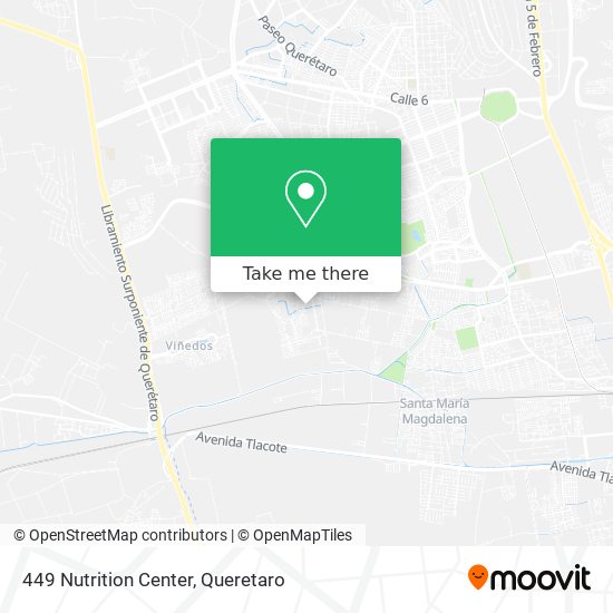 Mapa de 449 Nutrition Center