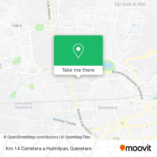 Km 14 Carretera a Huimilpan map