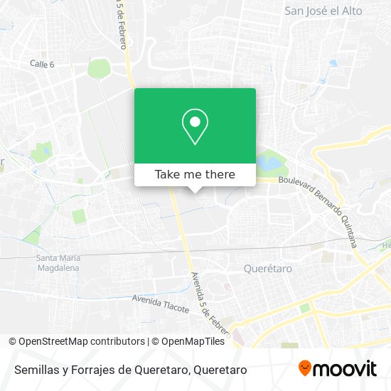 Mapa de Semillas y Forrajes de Queretaro
