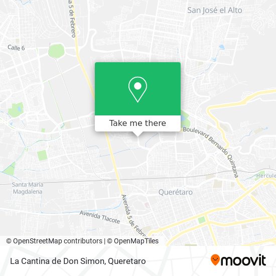 Mapa de La Cantina de Don Simon