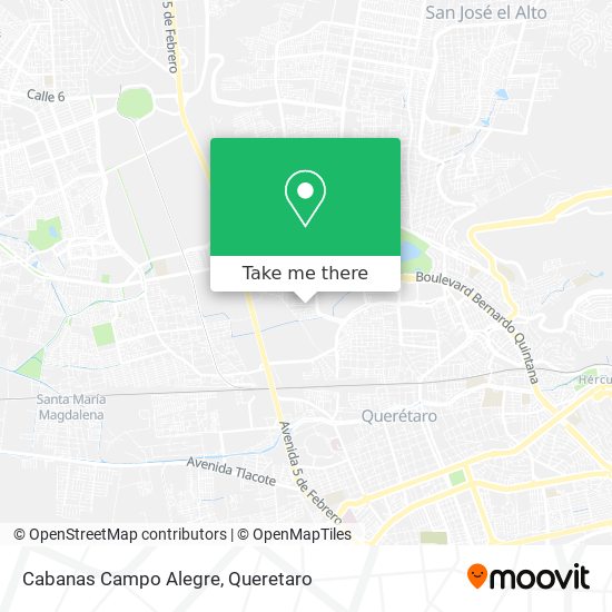 Cabanas Campo Alegre map