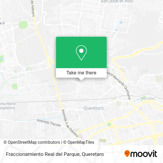 Mapa de Fraccionamiento Real del Parque