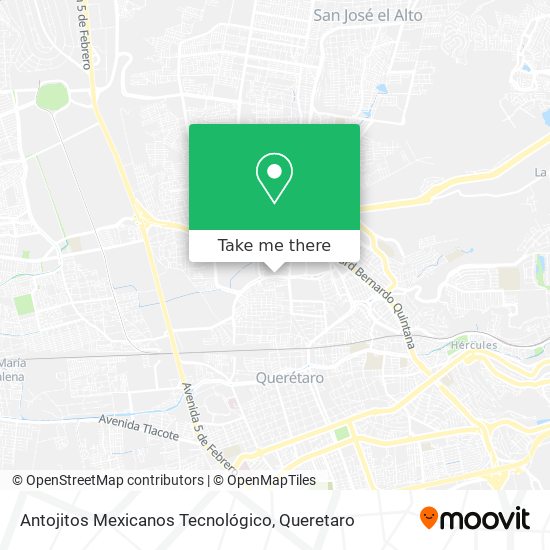 Antojitos Mexicanos Tecnológico map