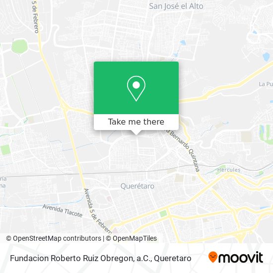 Fundacion Roberto Ruiz Obregon, a.C. map
