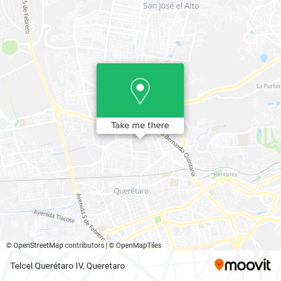 Telcel Querétaro IV map