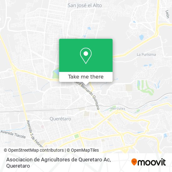 Asociacion de Agricultores de Queretaro Ac map