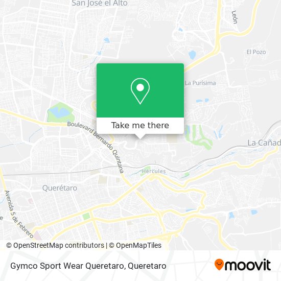 Gymco Sport Wear Queretaro map