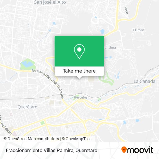 Fraccionamiento Villas Palmira map