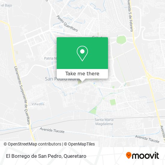 Mapa de El Borrego de San Pedro