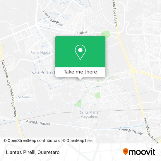 Mapa de Llantas Pirelli