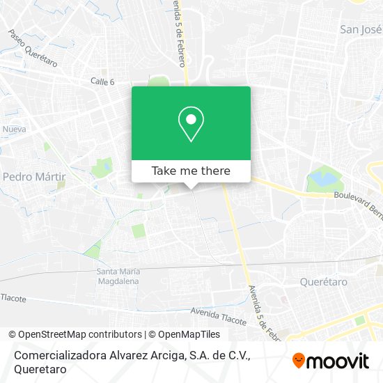 Comercializadora Alvarez Arciga, S.A. de C.V. map