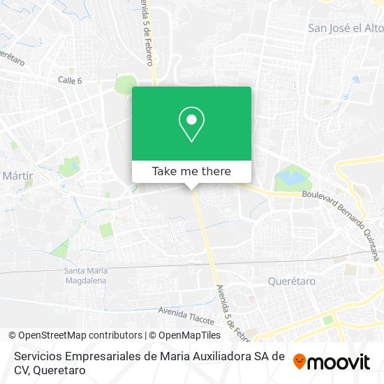 Servicios Empresariales de Maria Auxiliadora SA de CV map