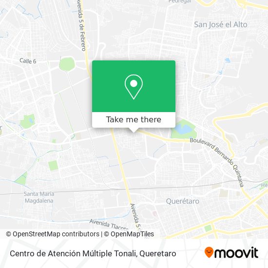 Centro de Atención Múltiple Tonali map