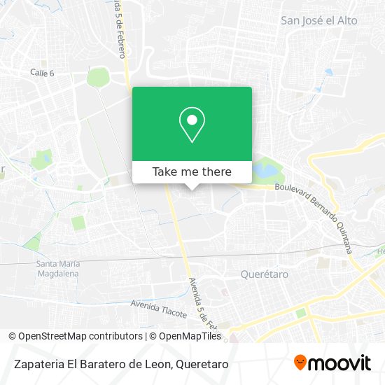 Mapa de Zapateria El Baratero de Leon