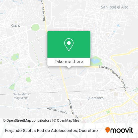 Forjando Saetas Red de Adolescentes map
