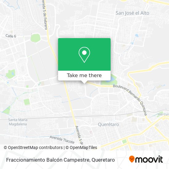 Fraccionamiento Balcón Campestre map