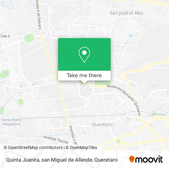 Quinta Juanita, san Miguel de Allende map