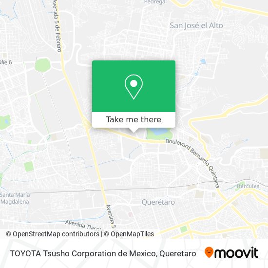 TOYOTA Tsusho Corporation de Mexico map