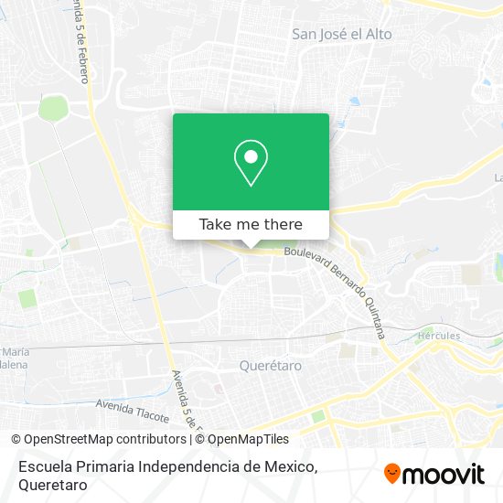 Mapa de Escuela Primaria Independencia de Mexico
