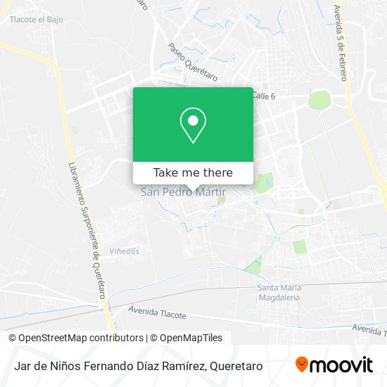 Mapa de Jar de Niños Fernando Díaz Ramírez