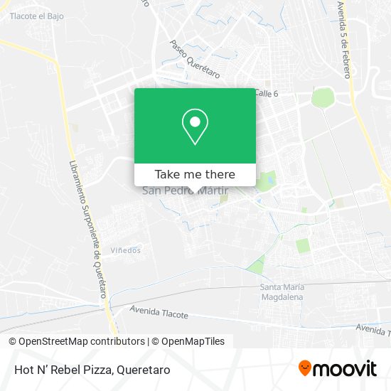 Hot N’ Rebel Pizza map