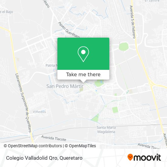 Colegio Valladolid Qro map