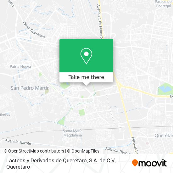 Lácteos y Derivados de Querétaro, S.A. de C.V. map