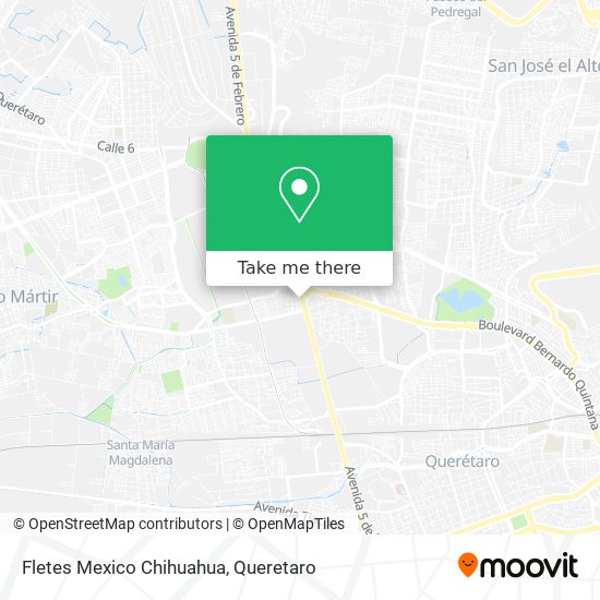 Fletes Mexico Chihuahua map