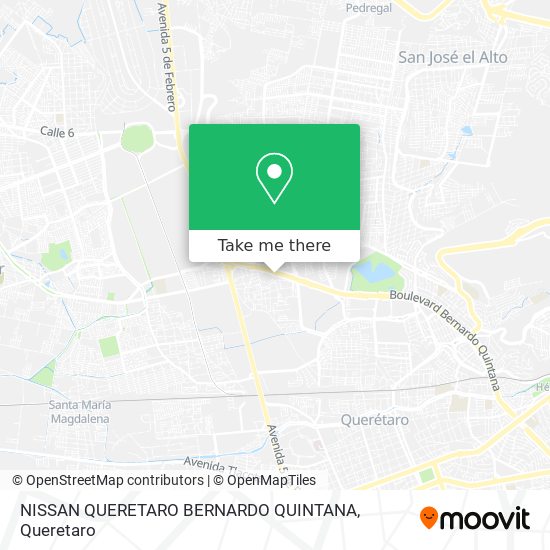Mapa de NISSAN QUERETARO BERNARDO QUINTANA