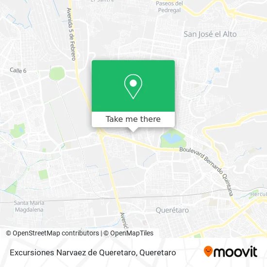 Excursiones Narvaez de Queretaro map
