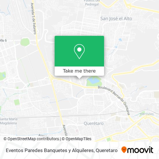 Mapa de Eventos Paredes Banquetes y Alquileres