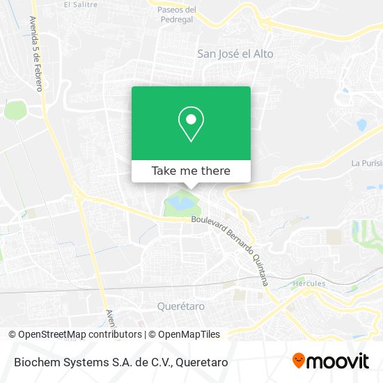 Mapa de Biochem Systems S.A. de C.V.