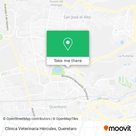 Mapa de Clínica Veterinaria Hércules