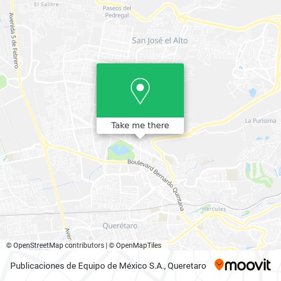 Mapa de Publicaciones de Equipo de México S.A.