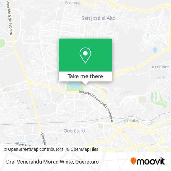 Dra. Veneranda Moran White map