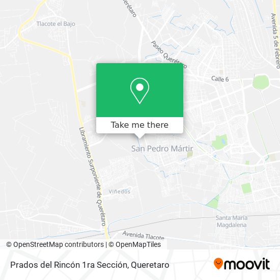 Mapa de Prados del Rincón 1ra Sección