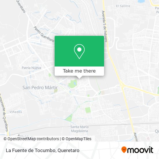 La Fuente de Tocumbo map