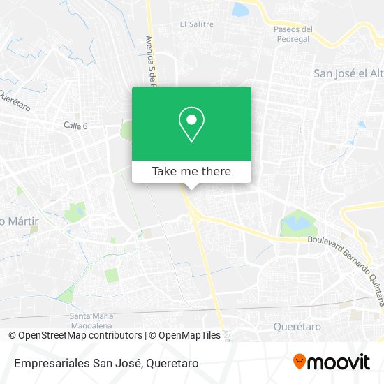 Mapa de Empresariales San José