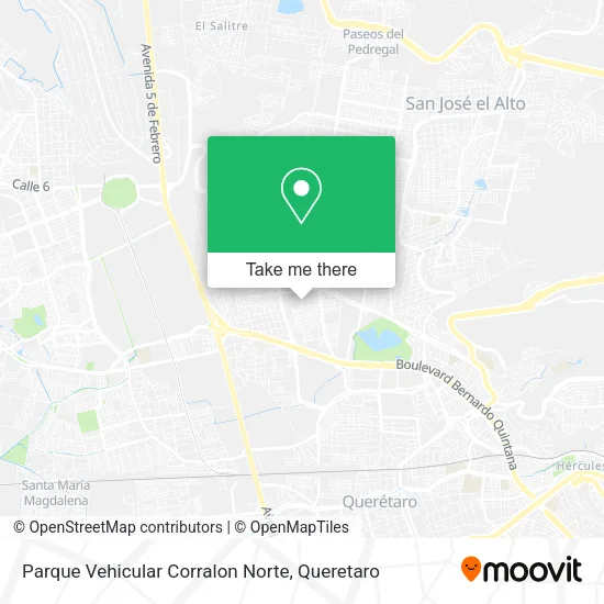 Parque Vehicular Corralon Norte map